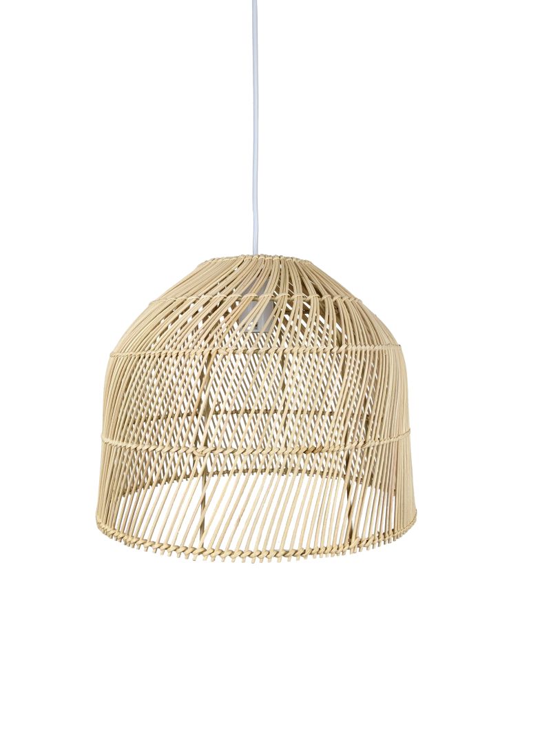 Ailia Imports - Hazel Natural Cane pendant lights - Small