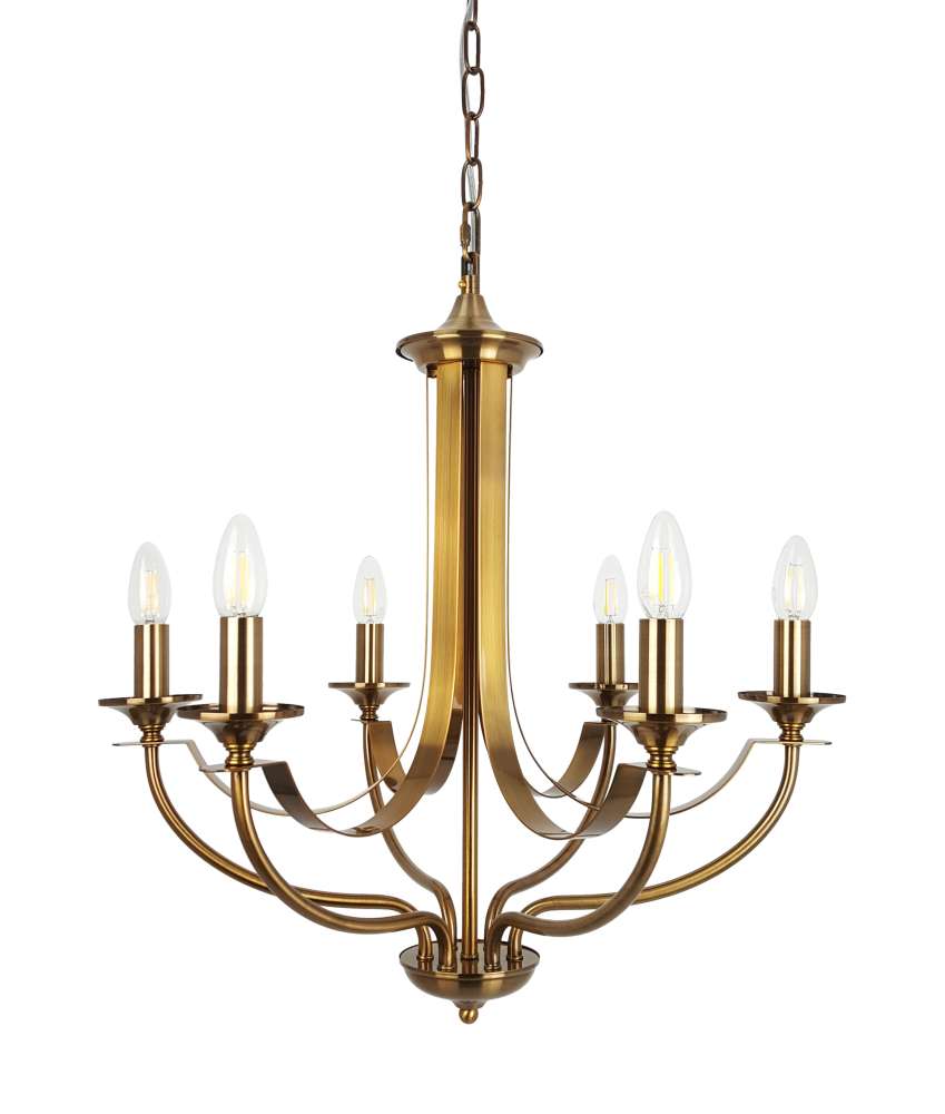 Hoodshire 6 Light Bronze Pendant Light