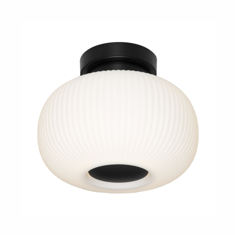 Cougar Lighting Hutton DIY Opal Diffuser Black Metal Hardware Batten Fix 