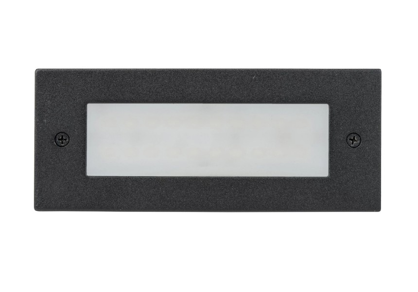 HV3005 6watt Plain Black Step Light