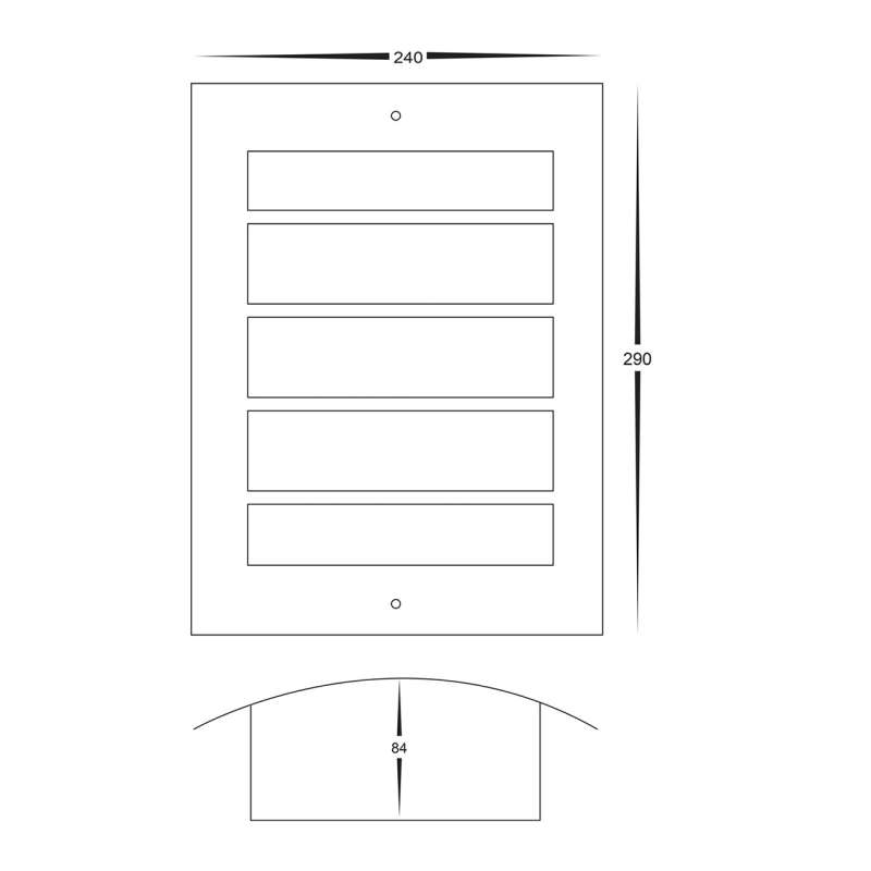 HV36042 Mask Wall light - Havit - size