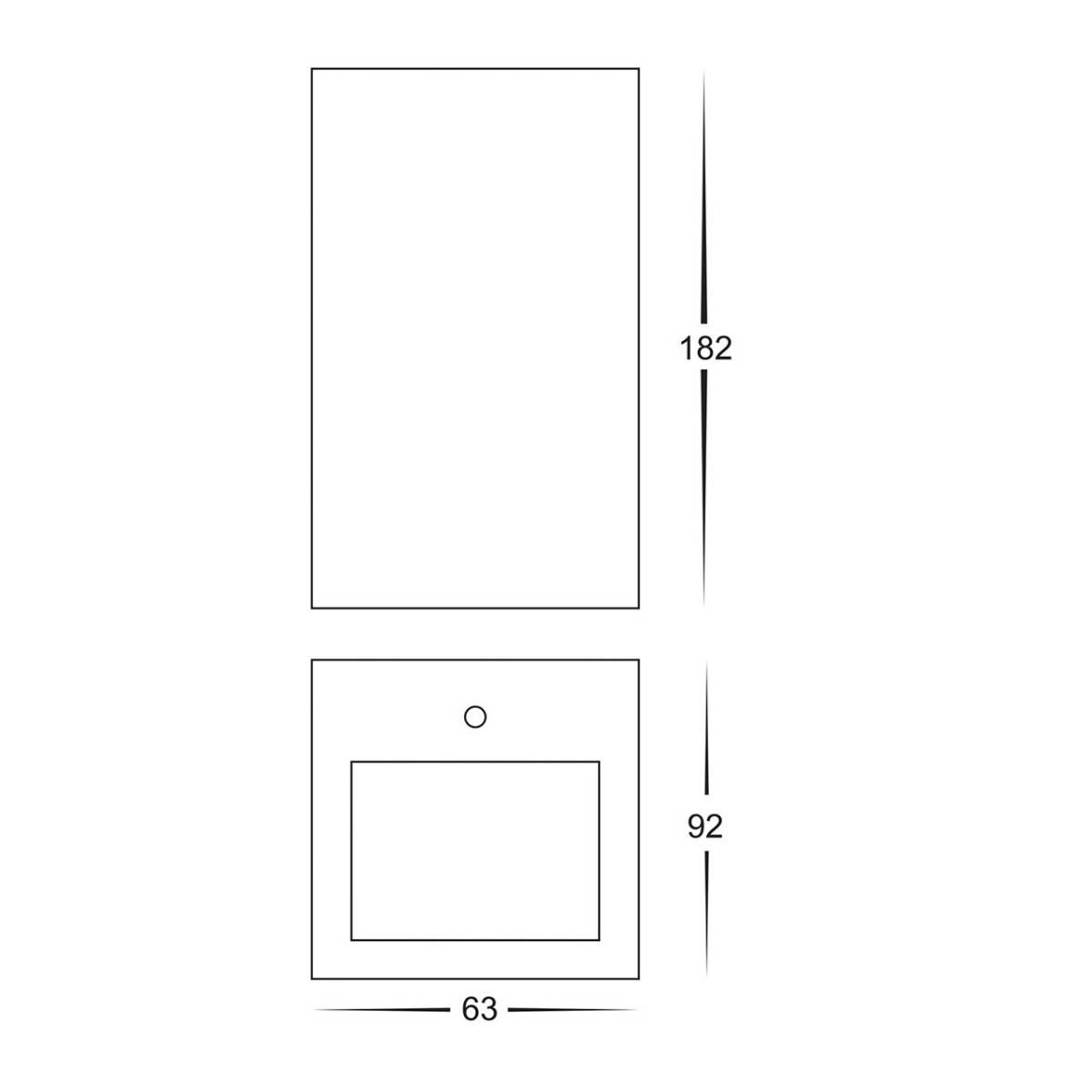 HV3633 316SS Up/down Light GU10 size