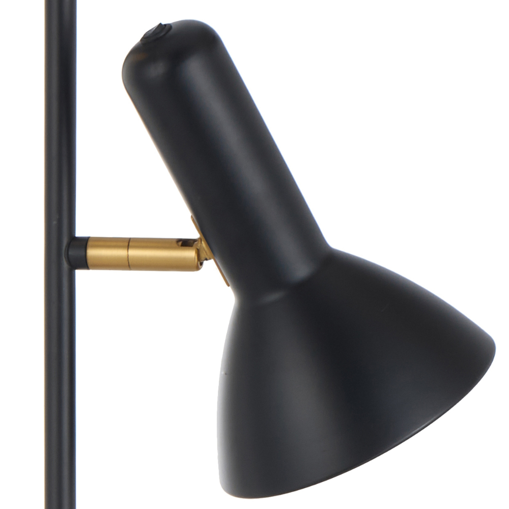 Telbix Lighting Hyvik Floor Lamp Black Close up