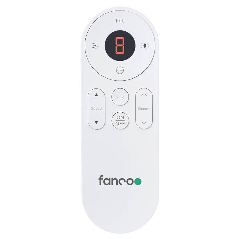 Fanco Eco Silent Deluxe 52inch Ceiling Fan White  - remote