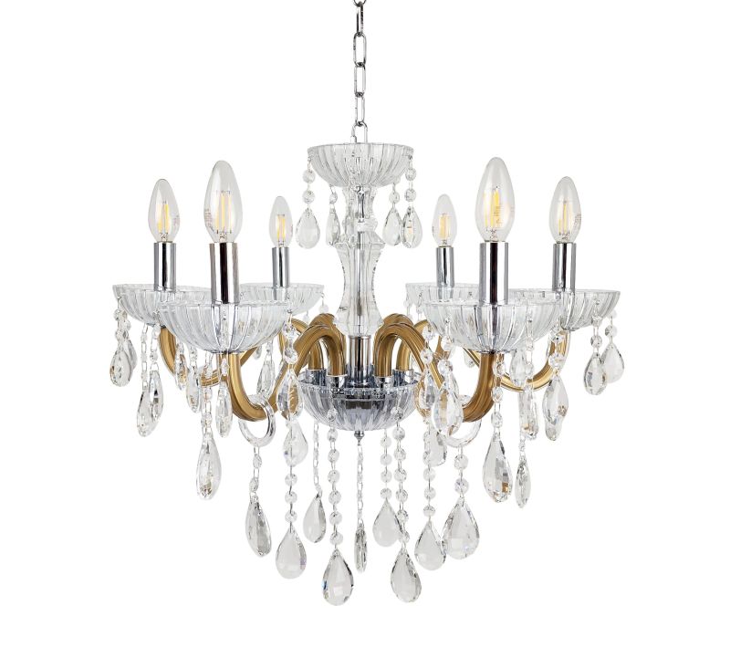 Ailia Imports Jolene 6lt Crystal pendant