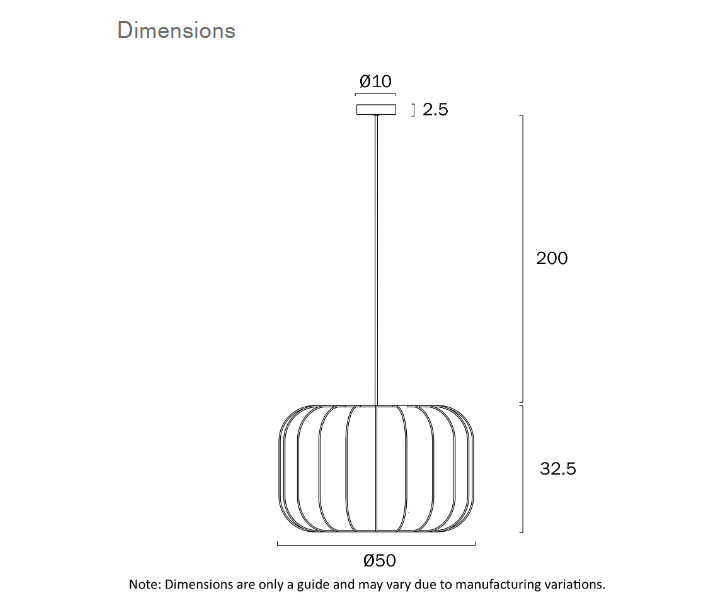 Telbix Lighting Jonsel White Pendant Light Large Dimensions
