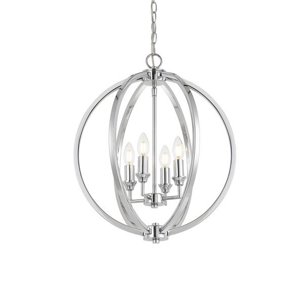 Kendall 4 Light Chrome Pendant