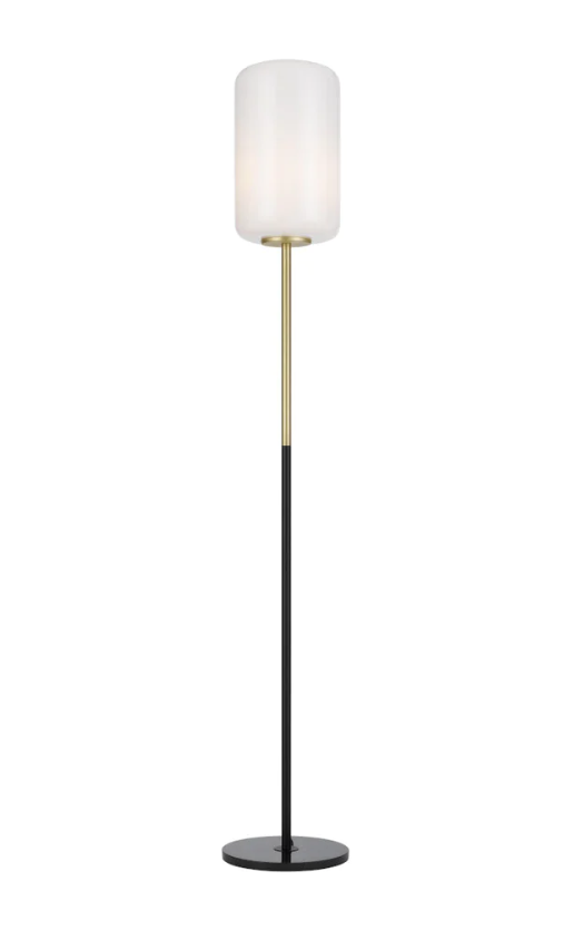 Telbix Korova Floor Lamp - Opal Matt Glass