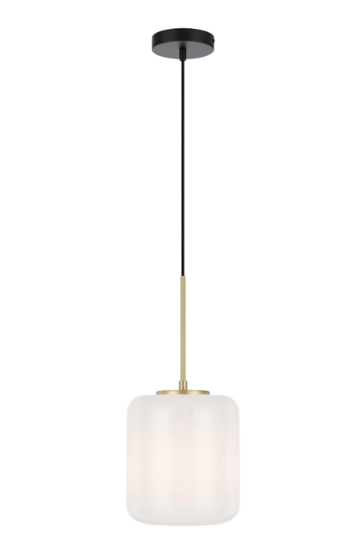 Telbix Korova Small Glass Pendant lights Opal glass