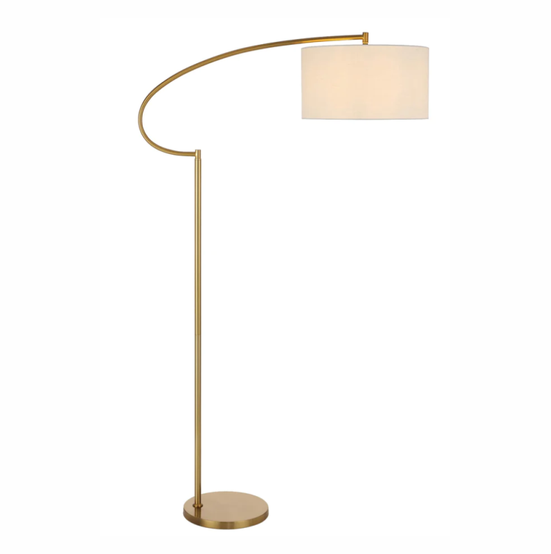 Telbix Laine Floor Lamp - Ivory / Gold