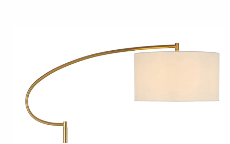 Telbix Laine Floor Lamp - Ivory / Gold - closeup