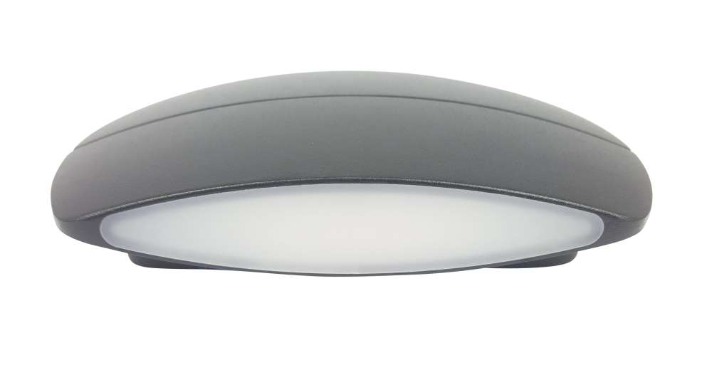 Lancurve Matt Black 10w LED Wall Light - side image