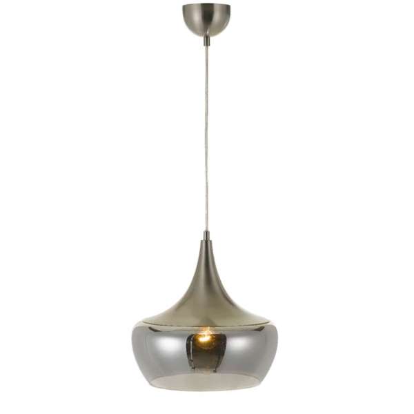 Telbix Lighting Landy Pendant Nickel/Smoke Light 