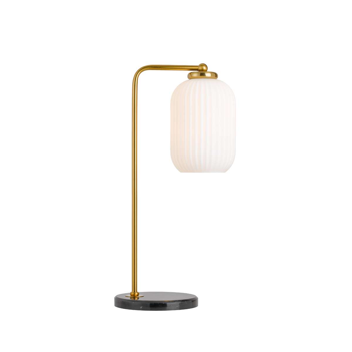 Telbix Lark  Table Lamp - Aged gold / Opal Matt