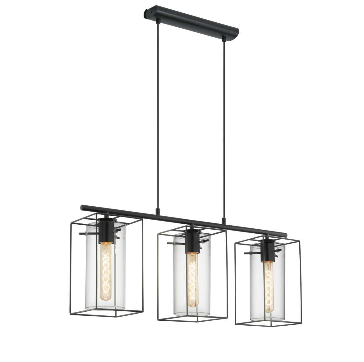 Loncino 3 Light Bar Pendant Black 49496