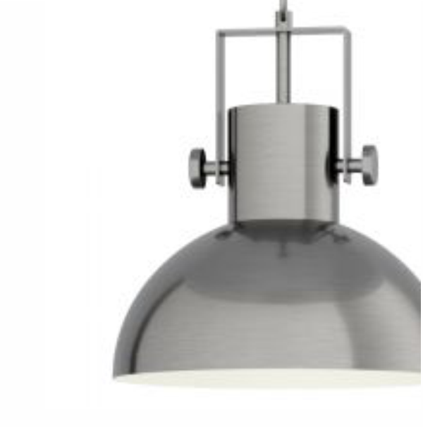Eglo Lubenham 1 Light Pendant Nickel 43172N- closeup