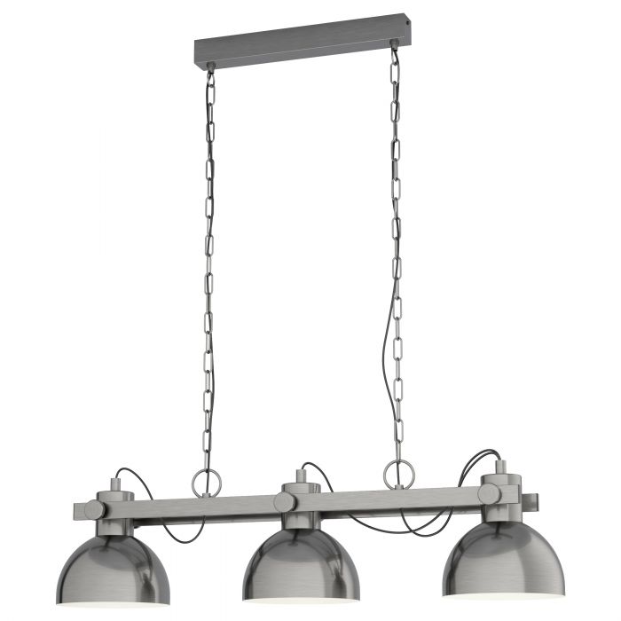 Eglo Lubenham 3 Light Aged Nickel Pendant 43168N