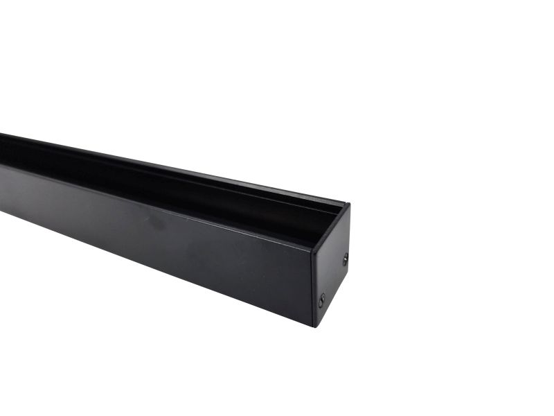 Magnetic Track - 2m Length of Track - Black - Closeup