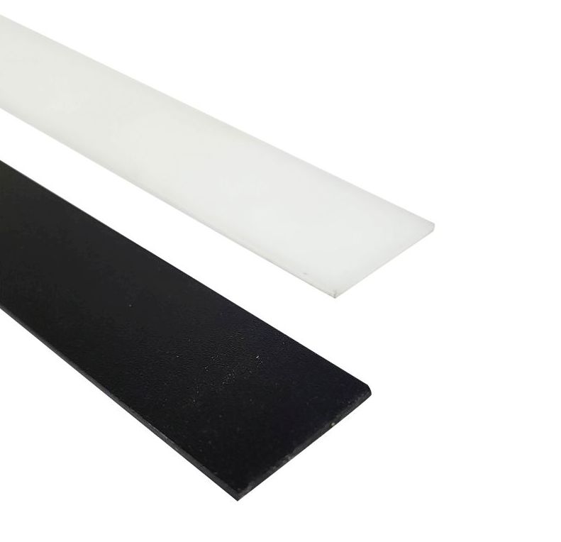 Magnetic Track cover plates - Black or White - 1m length