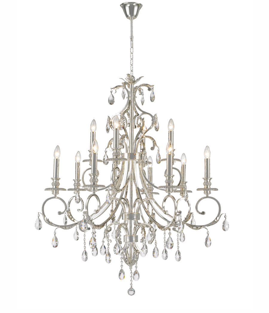 Ailia Imports Magnolia 12lt Chandelier