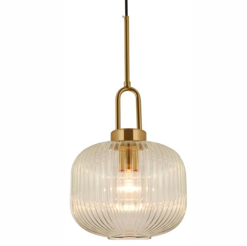 Lode Lighting Main 1 Light Satin Brass Pendant Light 