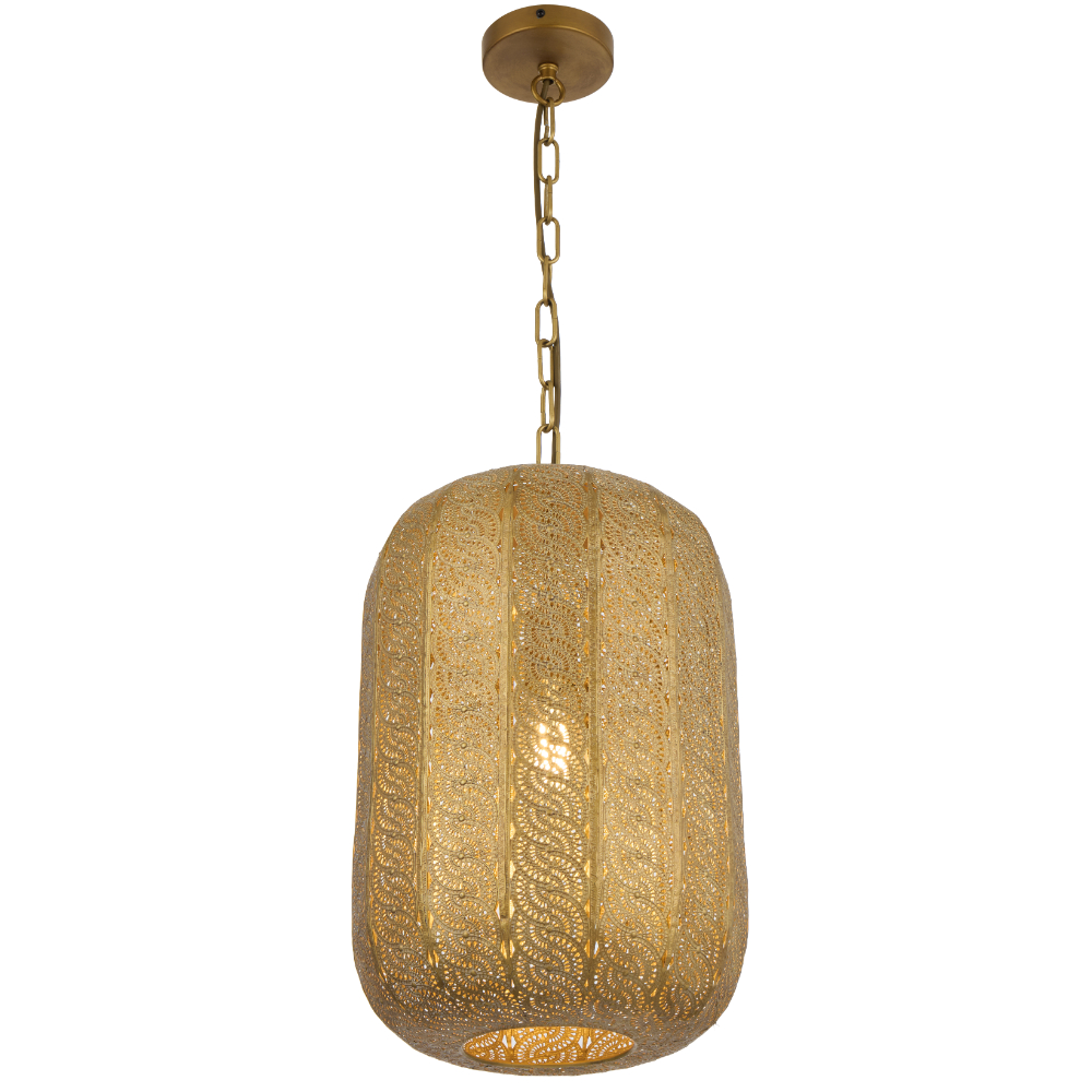Telbix Lighting Masya Antique Brass Pendant