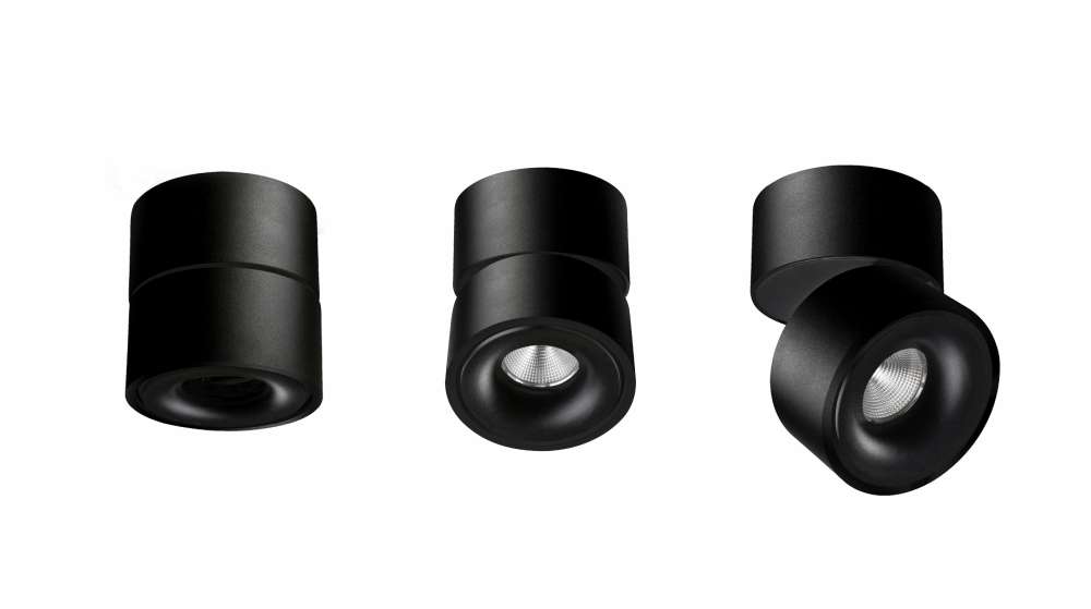 Unios Kinetic Black LED surface Mount