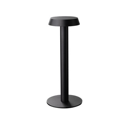 Unios Lighting Moka Textured Black Rechargeable Touch Lamp