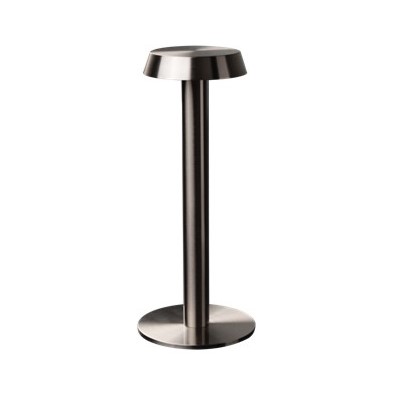 Unios Lighting Moka Satin Nickel Rechargeable Touch Lamp