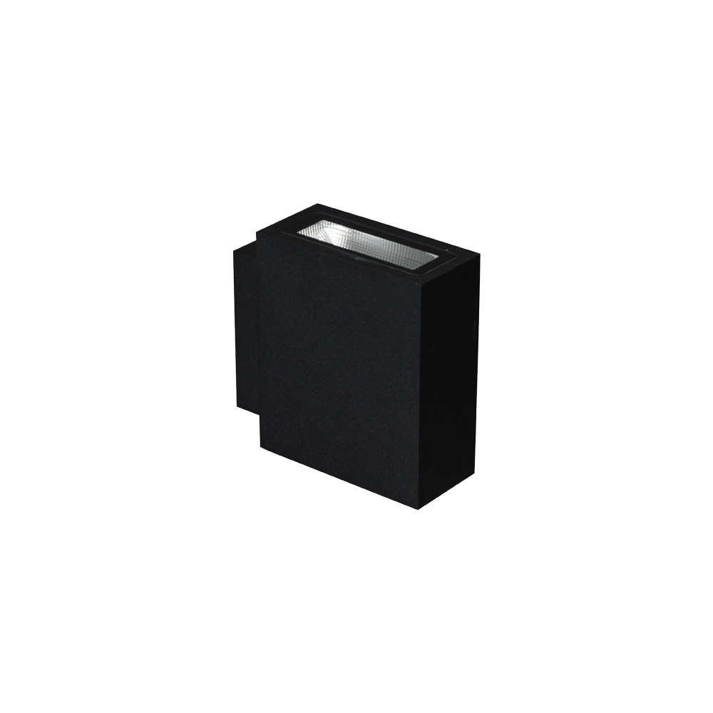 Unios Lighting Moonstone Black Exterior Wall Light
