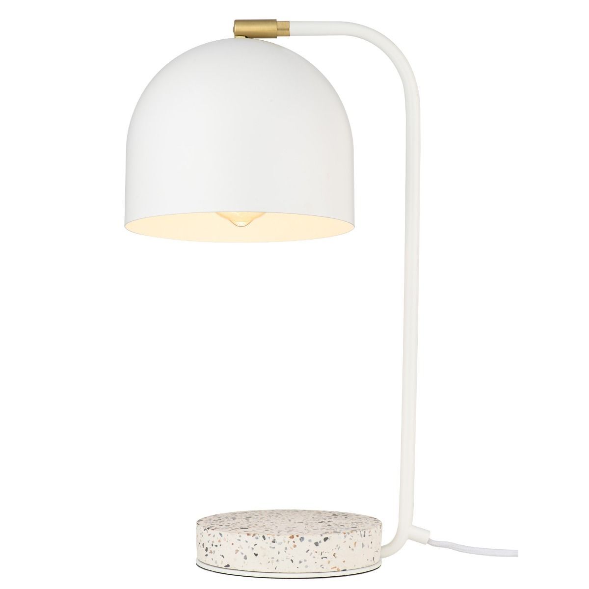 Mercator Portabella 1 Light Table Lamp - White MTL013WHT