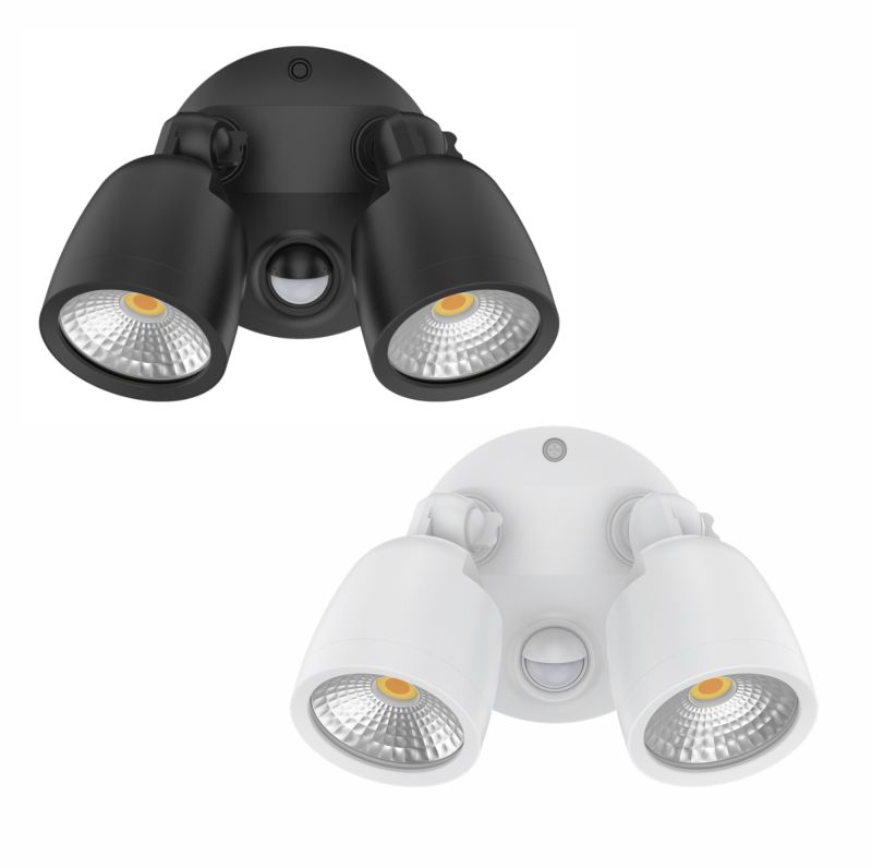 Domus Muro Eco Double Floodlight 20watt CCT with sensor - Group Image