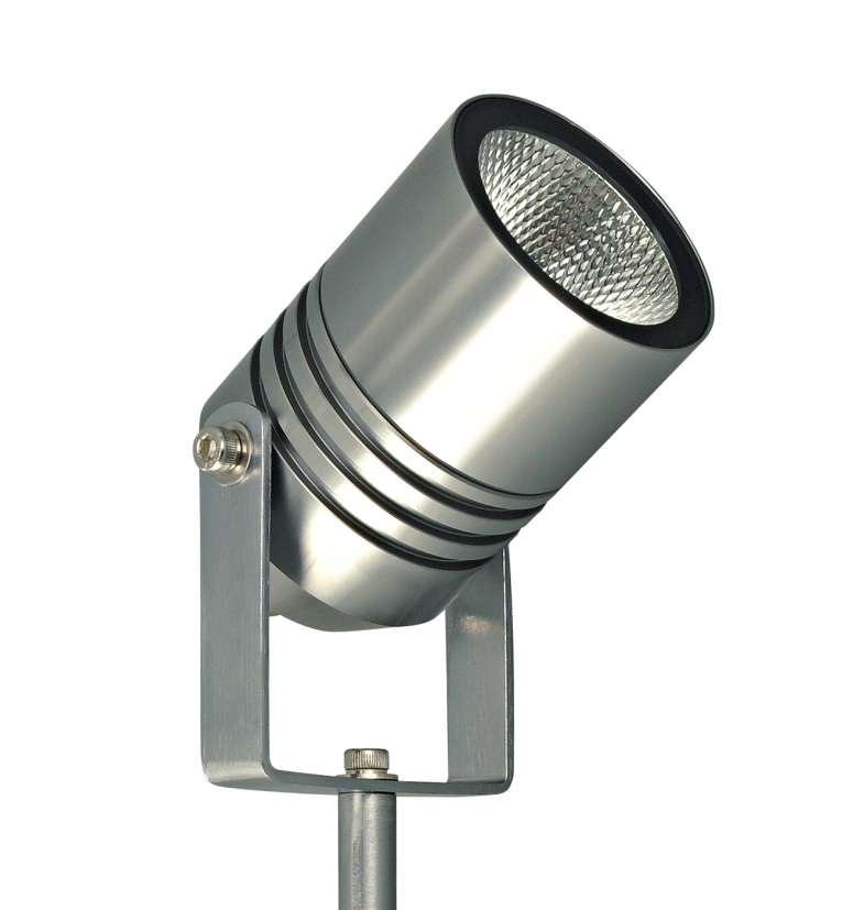 Lumenesk Nido Titanium Garden Spike Light - close up