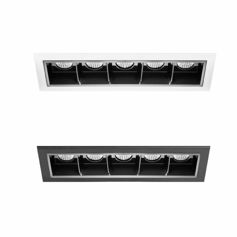 Unios Node 5 - 10watt LED Rectangular downlight - Group