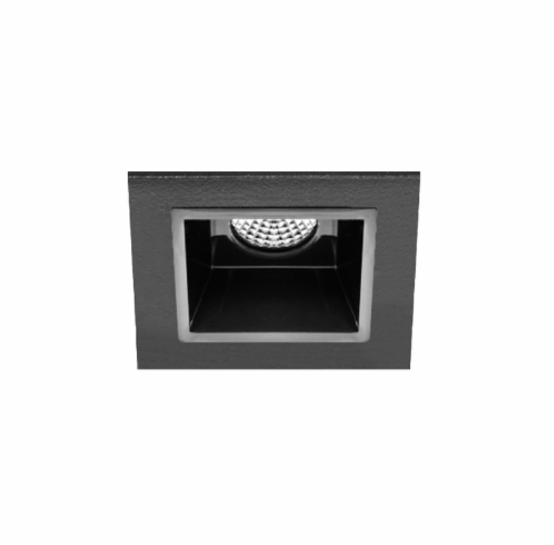 Unios Node 2watt Square LED Starlight - Black