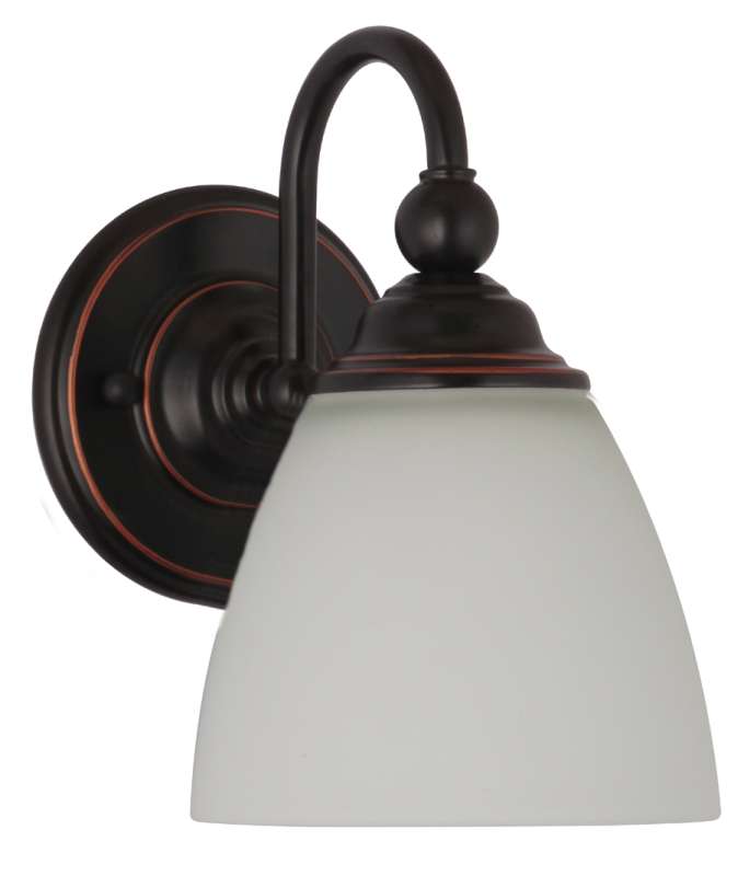 Nova 1 Light Bronze Wall Light