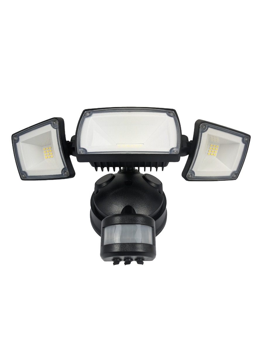 Mercator Onyx Sensor LED Floodlights - Triple with sensor close