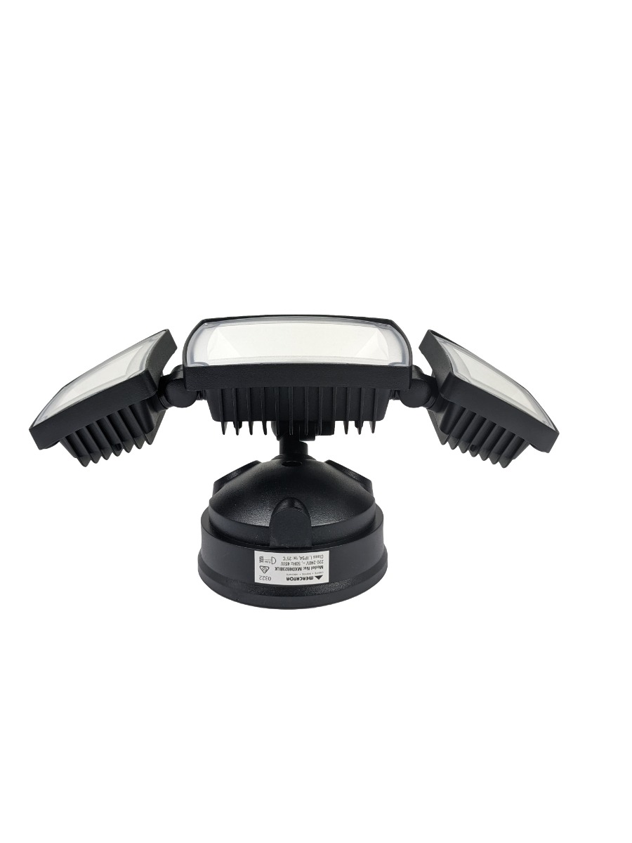 Mercator Onyx LED Flood Light - Triple (No Sensor) top view