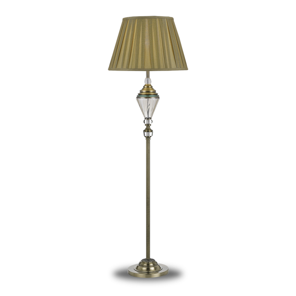 Telbix Lighting Oxford Antique Brass Floor Lamp