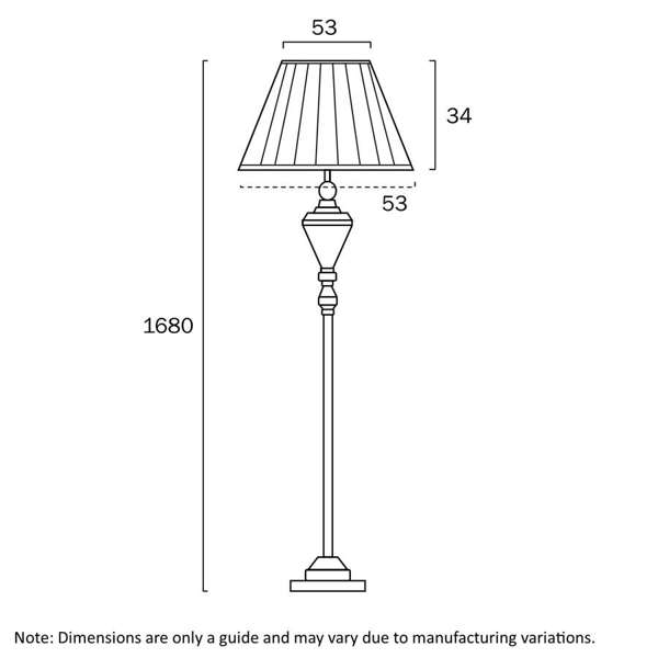 Telbix Lighting Oxford Floor Lamp Dimensions