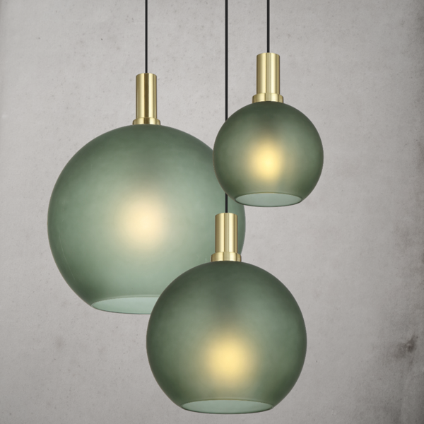 Telbix Lighting Patino Green Pendant All Sizes Lifestyle Image
