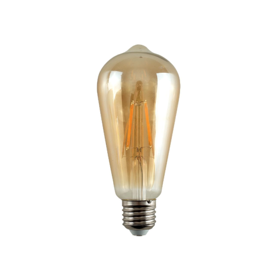 Mercator Lighting ST62 Pear E27 2700K 7.5W Amber LED Globe