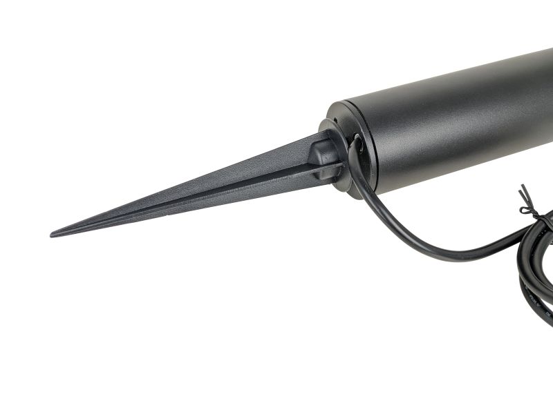 Lumenesk Peti Black Bollard Light - Close up spike