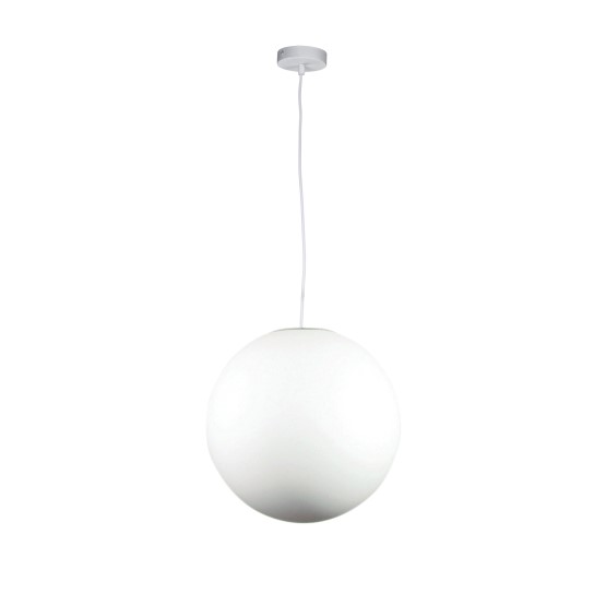 Oriel Lighting Phase Matte White Acrylic 400mm Ball Pendant 
