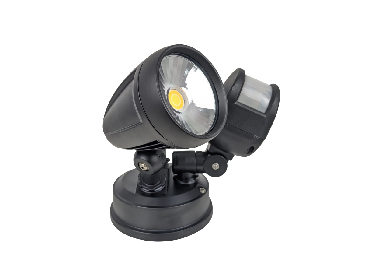 PHL4202 Twin 15watt LED Floodlights with Sensor - Side proflie