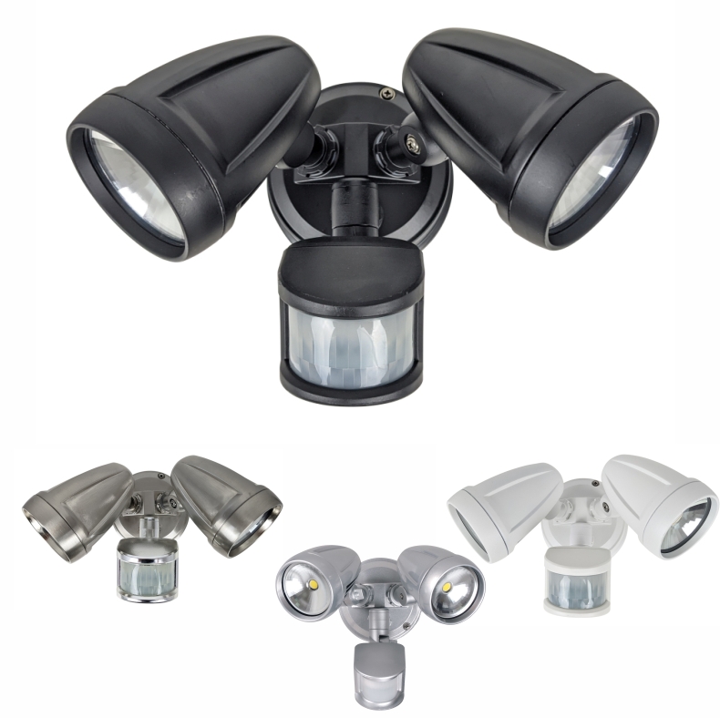 PHL4202 Twin 15watt LED Floodlights with Sensor - Group
