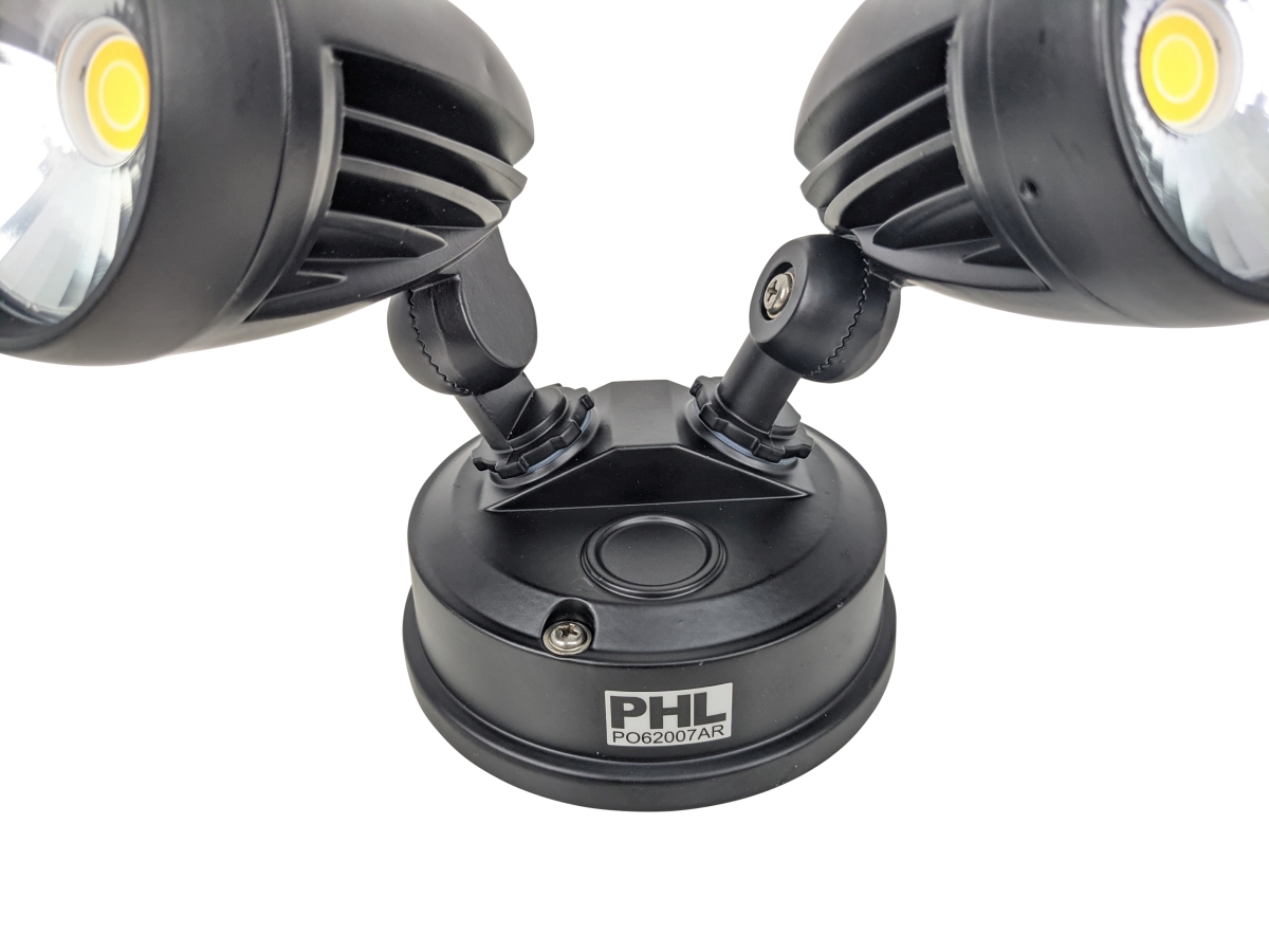 PHL4205 Double 30w LED Floodlights -Black closeup