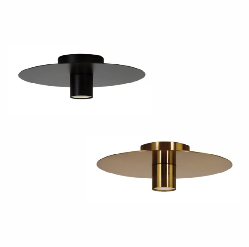Piato Do It Yourself batten Fix light - Black  | Brushed brass