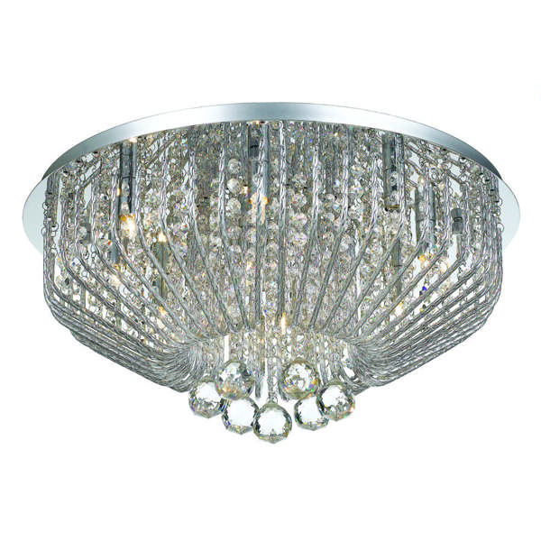 Telbix Lighting Pintor 9LT Crystal Close to Ceiling Light