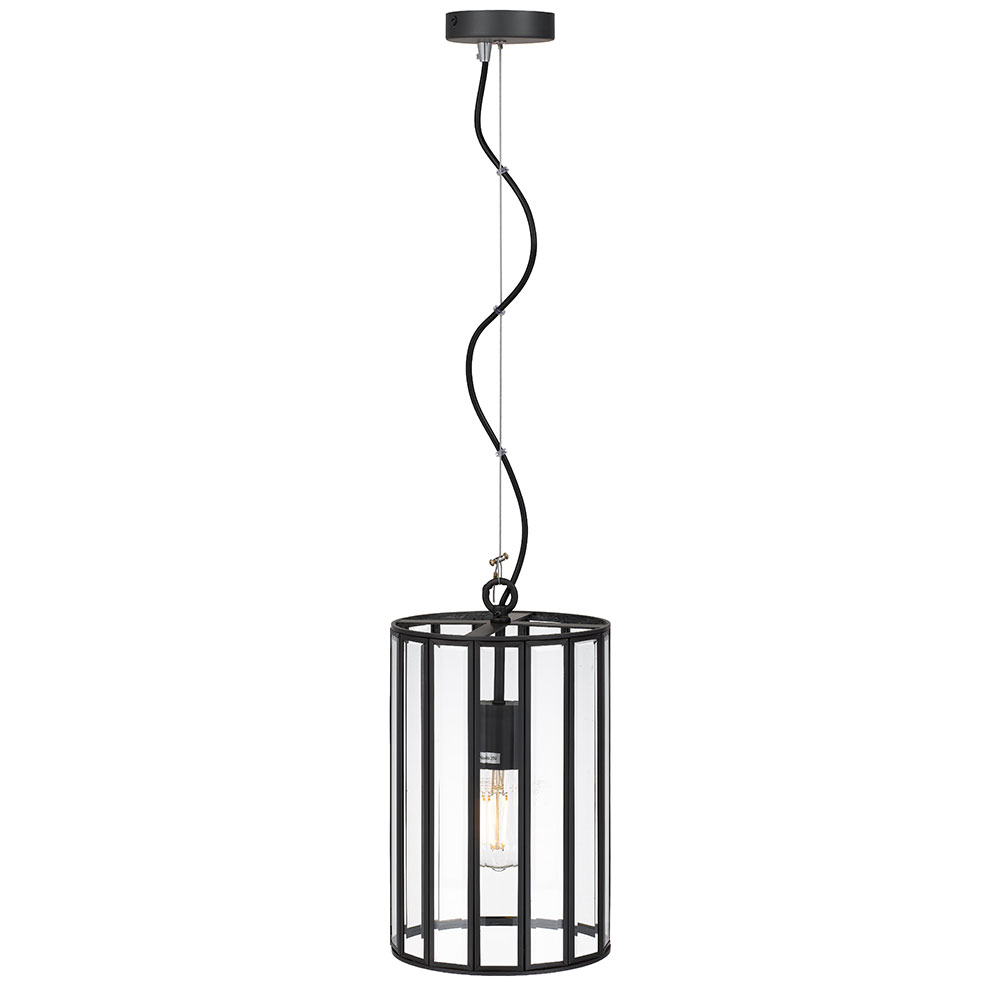Telbix Pratt Black Pendant light Pratt PE20 